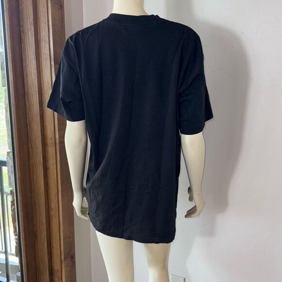 Vintage Black Native American Puffy Embellished Graphic Single Stitch T-Shirt Si - Picture 9 of 16